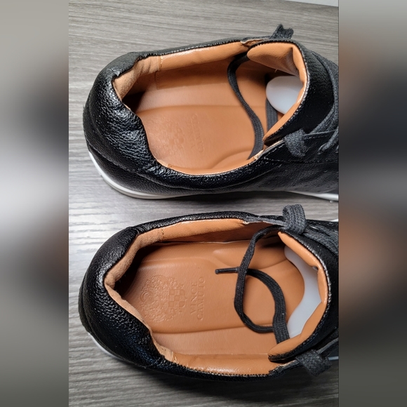 Vince Camuto Grafte Big Boys Kids Teen size 7 Black Laced Sneakers Shoes Casual - Picture 4 of 12